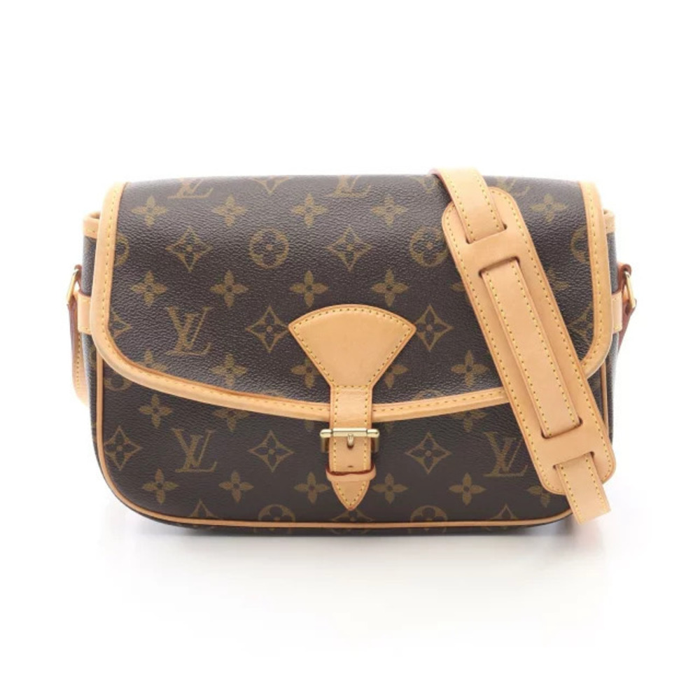 Louis Vuitton Sologne Shoulder Bag Canvas Leather Monogram Brown